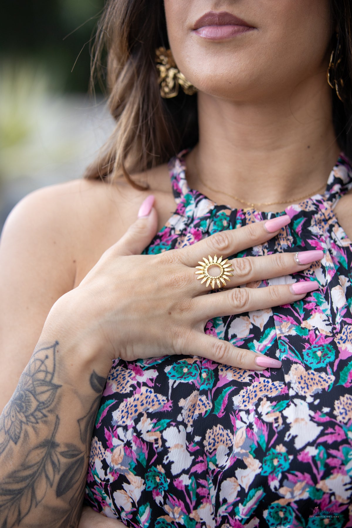 Bague fleur de soleil