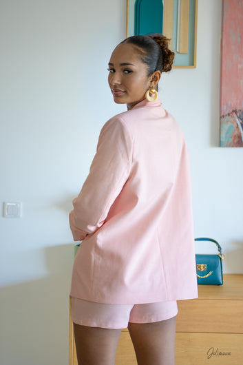 Isara – Blazer oversize rose