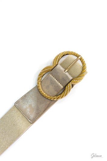 JLC - Ceinture élastique boucle dorée