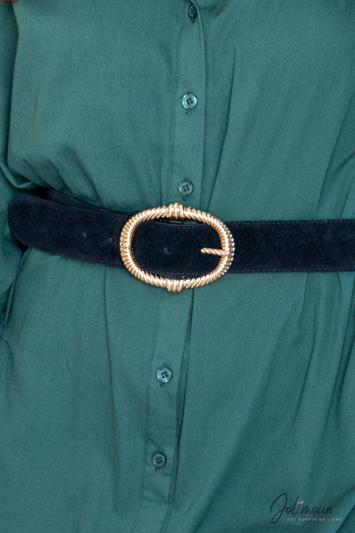 Ceinture en cuir noire