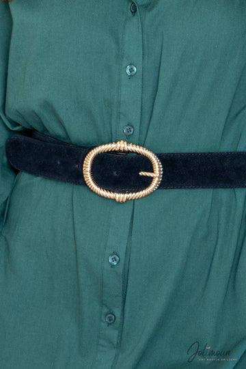 Ceinture en cuir noire