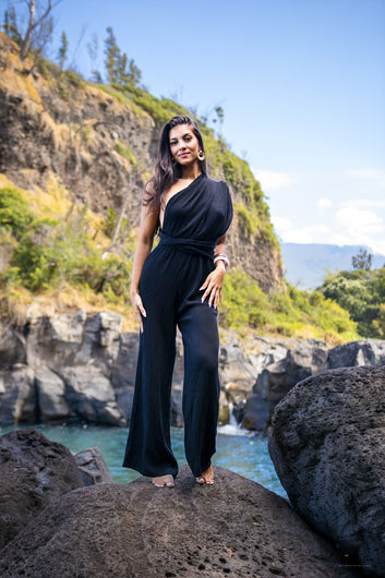 Jena – Combinaison noire multiposition 100% viscose taille unique