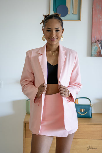 Isara – Jupe-short rose chic