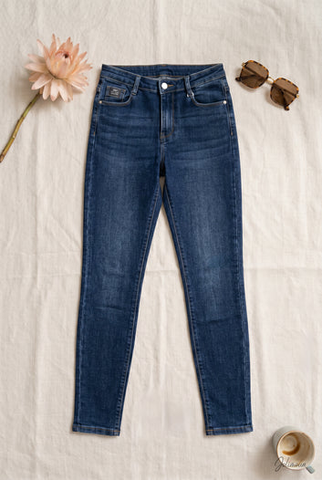 Marbella - Jean skinny push up denim brut
