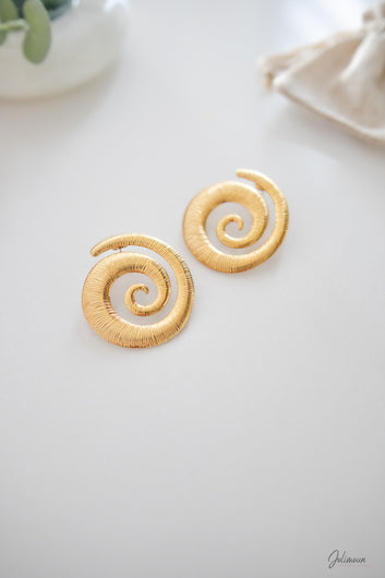 Boucles d'oreilles spirale