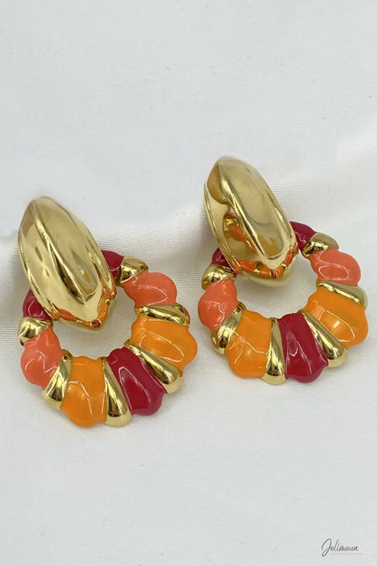 Solana - Boucles d’oreilles créoles twistées